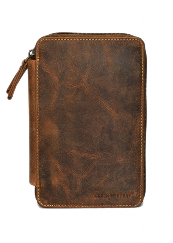 Vintage RV-Stiftemappe brown Leder